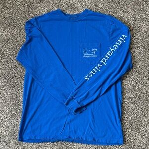 Vineyard Vines Blue Long Sleeve Tee Casual Comfort
